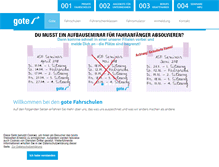 Tablet Screenshot of fahrschule-gote.de